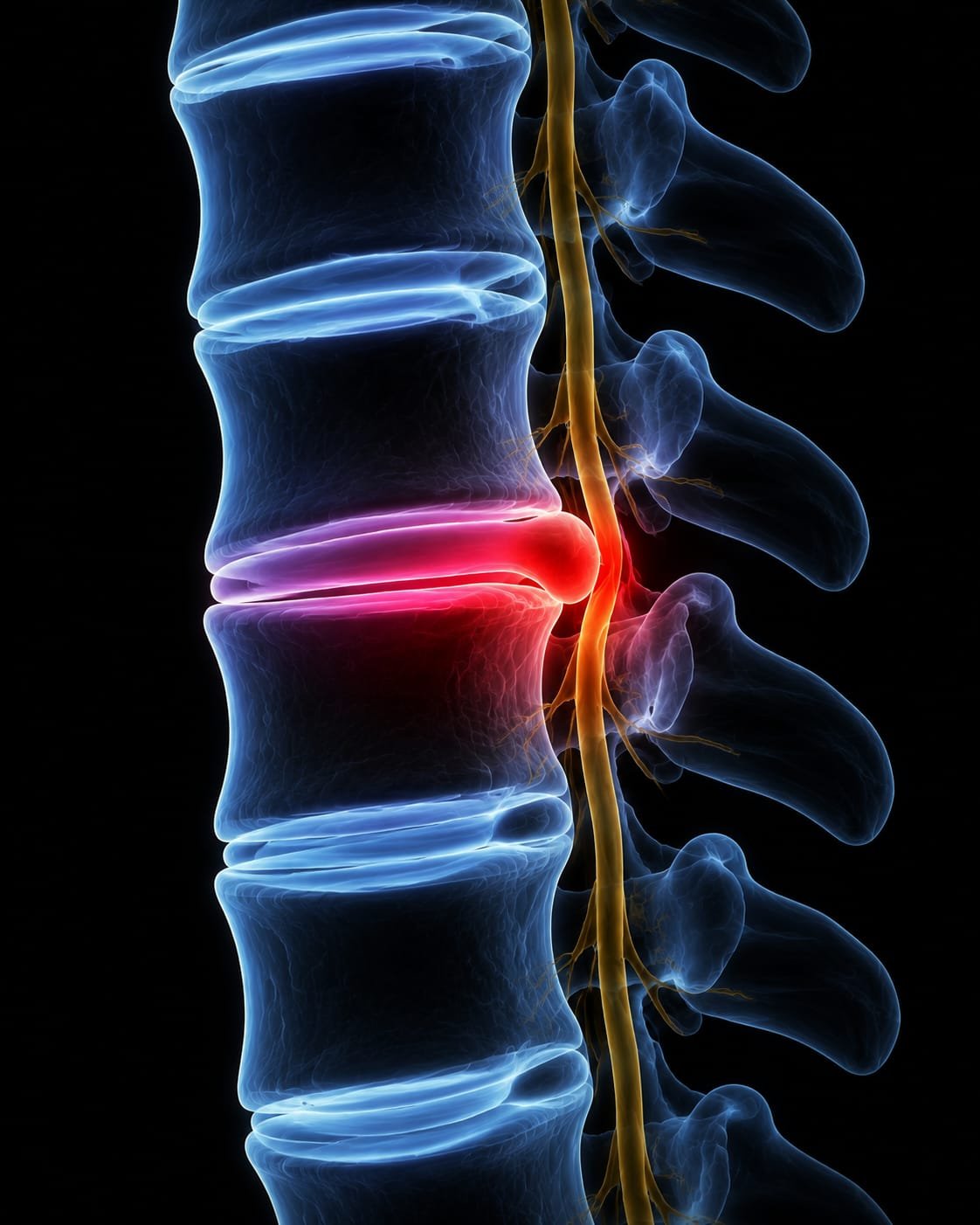 Hérnia de Disco — condição tratada com palmilha postural na Arcus Life